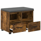 Panca per ingresso Quercia Affumicata 60 x 38 x 46 cm