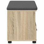 Panca per ingresso con cuscino Rovere Sonoma 80 x 38 x 46 cm