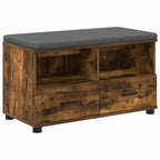 Panca per ingresso Quercia Affumicata 80 x 38 x 46 cm