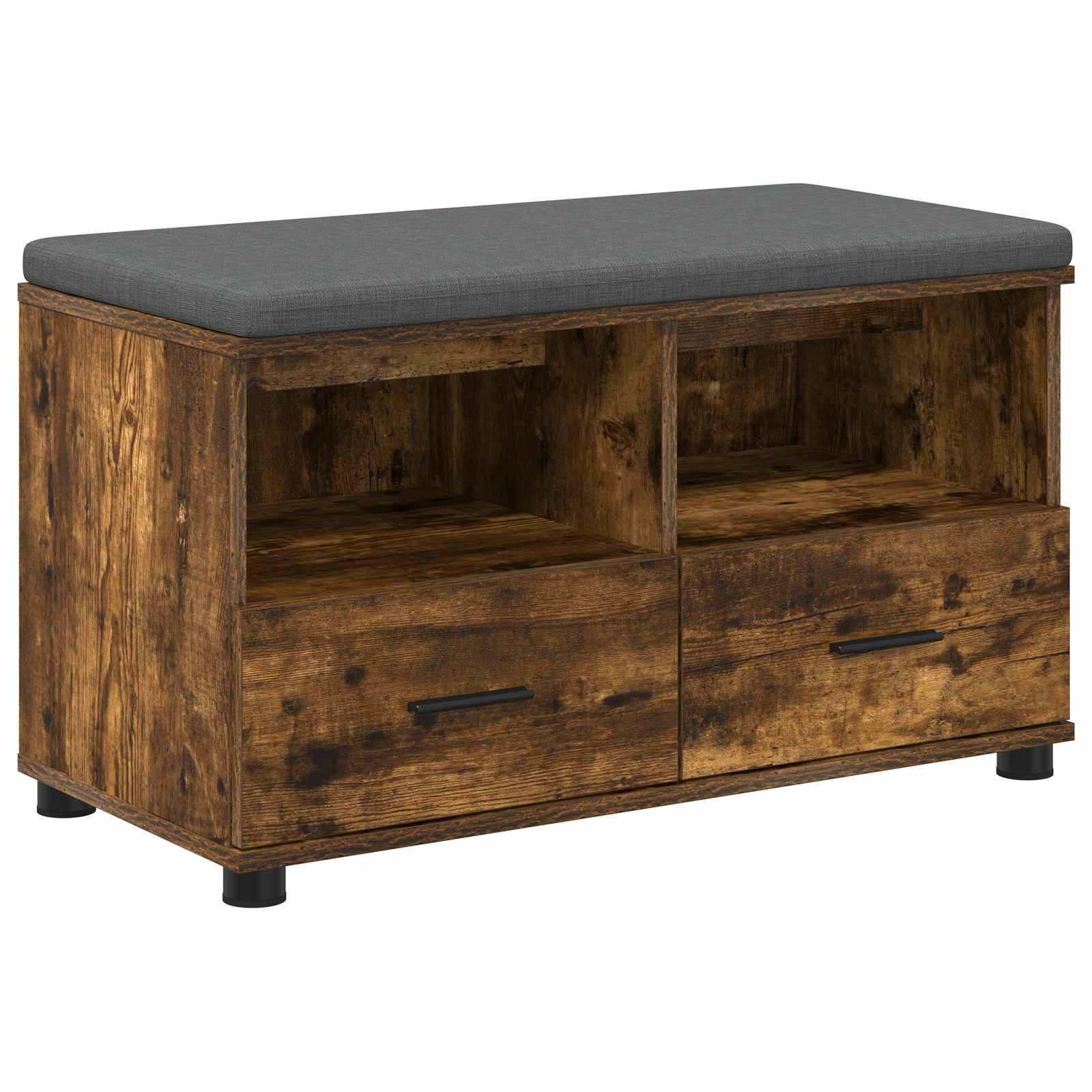 Panca per ingresso Quercia Affumicata 80 x 38 x 46 cm