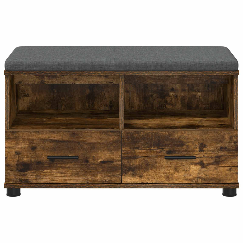 Panca per ingresso Quercia Affumicata 80 x 38 x 46 cm