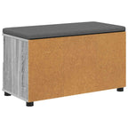 Panca per ingresso con cuscino Sonoma grigia 80 x 38 x 46 cm