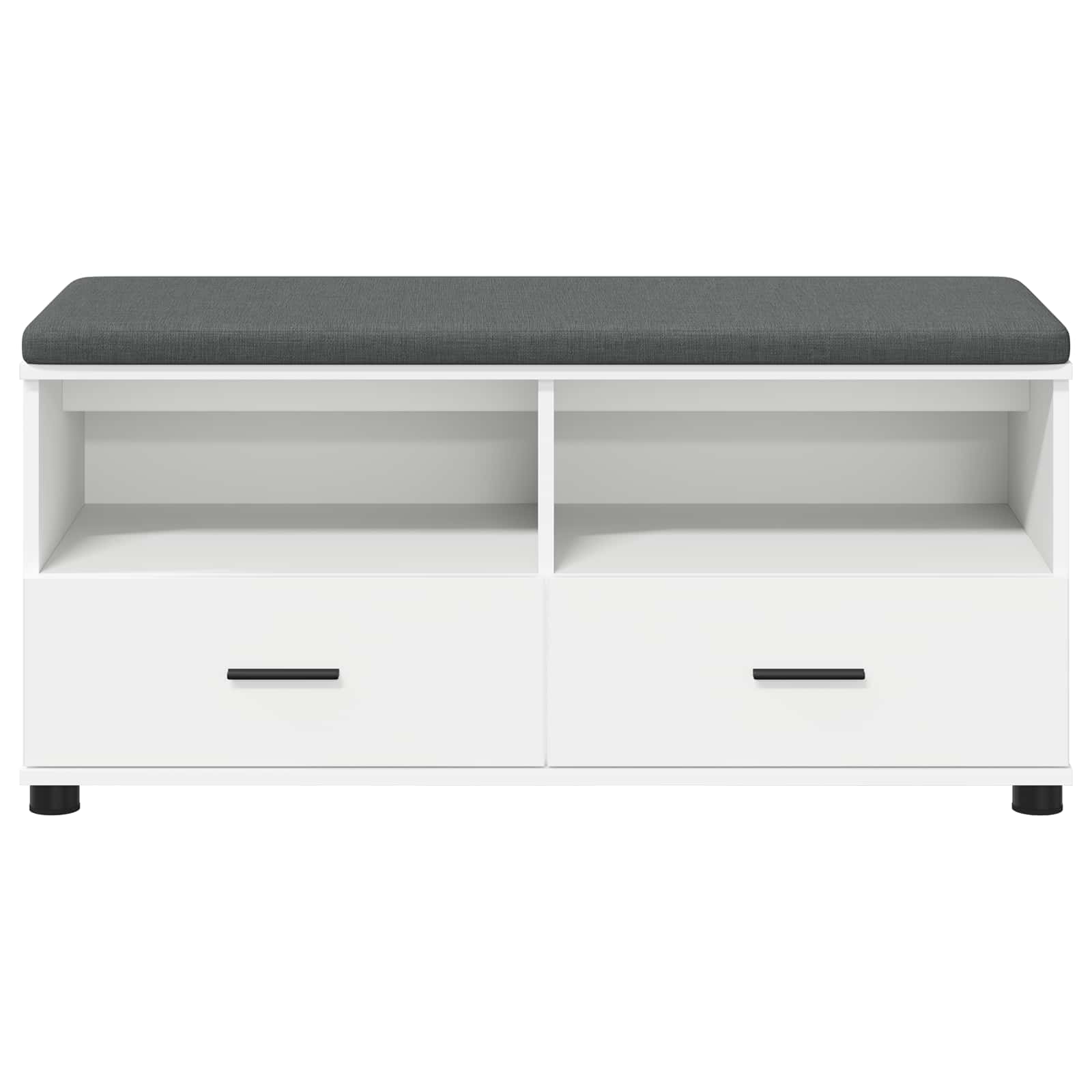Panca per ingresso con cuscino Bianco 100 x 38 x 46 cm