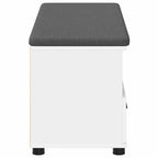 Panca per ingresso con cuscino Bianco 100 x 38 x 46 cm