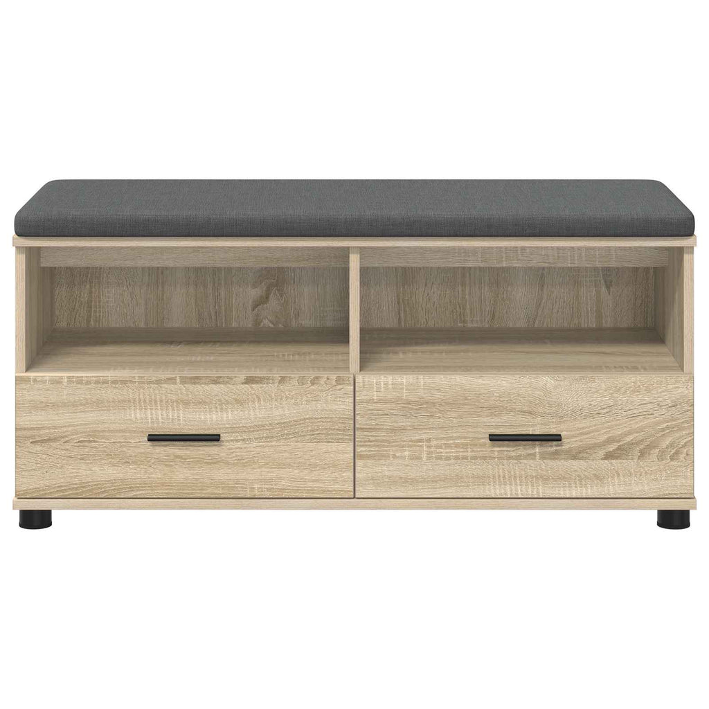 Panca per ingresso con cuscino Rovere Sonoma 100 x 38 x 46 cm