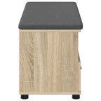 Panca per ingresso con cuscino Rovere Sonoma 100 x 38 x 46 cm