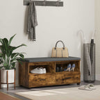 Panca per ingresso Quercia Affumicata 100 x 38 x 46 cm