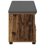 Panca per ingresso con cuscino Legno vecchio 100 x 38 x 46 cm