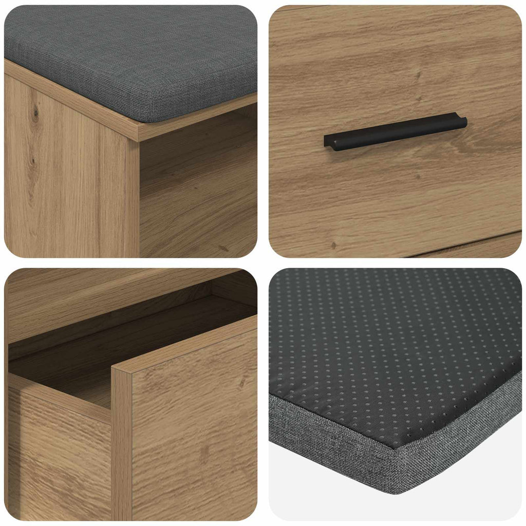 Panca per ingresso Rovere Artigianale 100 x 38 x 46 cm
