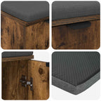 Panca per ingresso con porta Quercia Affumicata 60 x 38 x 46 cm