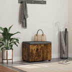 Panca per ingresso con porta Quercia Affumicata 60 x 38 x 46 cm