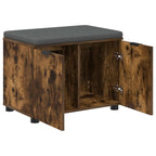 Panca per ingresso con porta Quercia Affumicata 60 x 38 x 46 cm