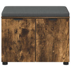 Panca per ingresso con porta Quercia Affumicata 60 x 38 x 46 cm