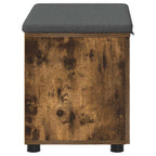 Panca per ingresso con porta Quercia Affumicata 60 x 38 x 46 cm