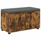 Panca per ingresso con porta Quercia Affumicata 80 x 38 x 46 cm