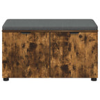 Panca per ingresso con porta Quercia Affumicata 80 x 38 x 46 cm