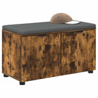 Panca per ingresso con porta Quercia Affumicata 80 x 38 x 46 cm