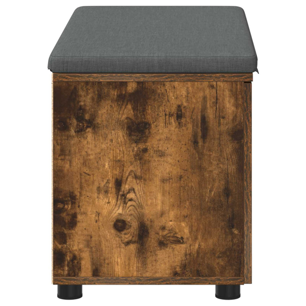 Panca per ingresso con porta Quercia Affumicata 80 x 38 x 46 cm