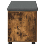 Panca per ingresso con porta Quercia Affumicata 80 x 38 x 46 cm