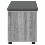 Panca per ingresso con cuscino Sonoma grigia 80 x 38 x 46 cm