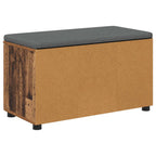 Panca per ingresso con cuscino Legno vecchio 80 x 38 x 46 cm