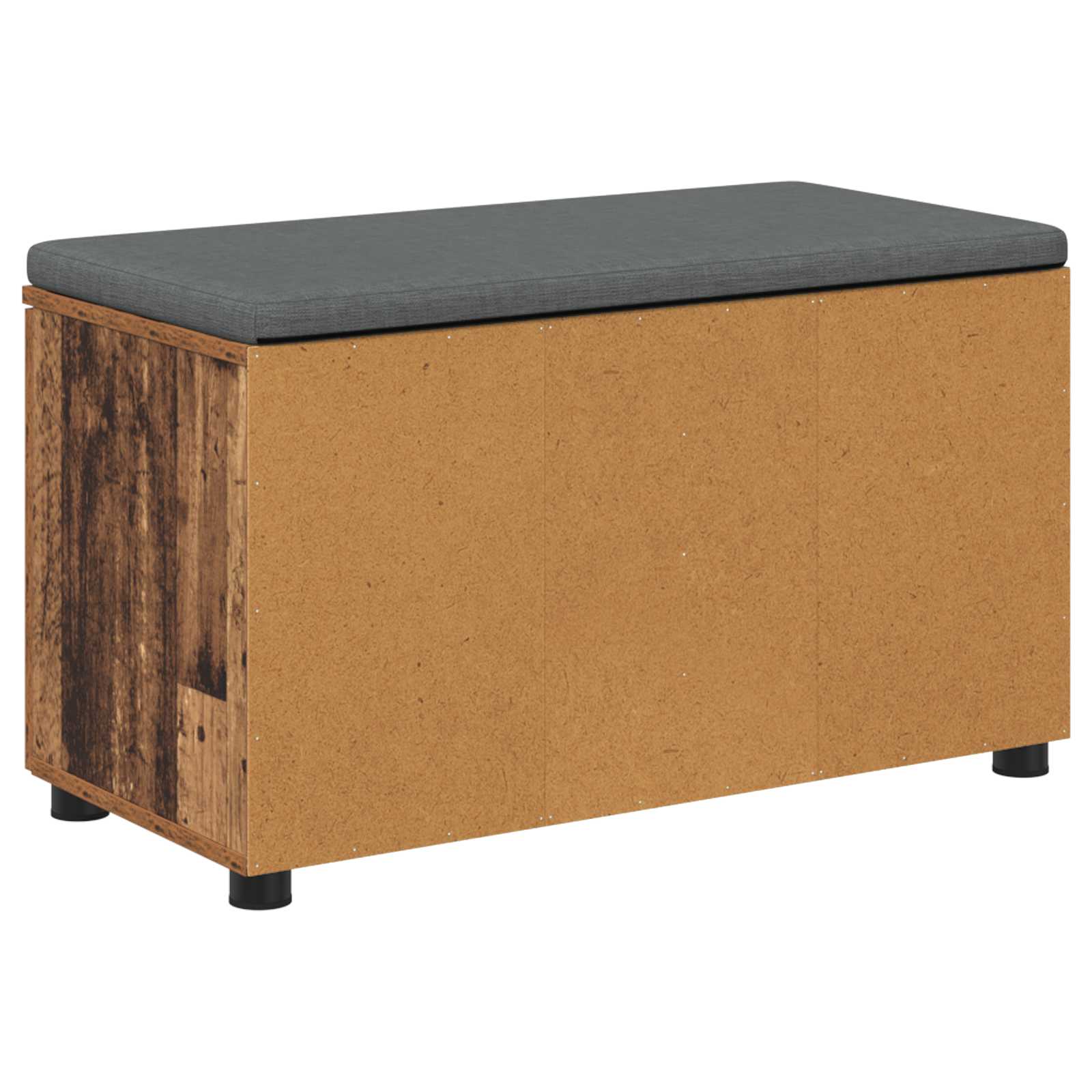 Panca per ingresso con cuscino Legno vecchio 80 x 38 x 46 cm