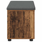 Panca per ingresso con cuscino Legno vecchio 80 x 38 x 46 cm