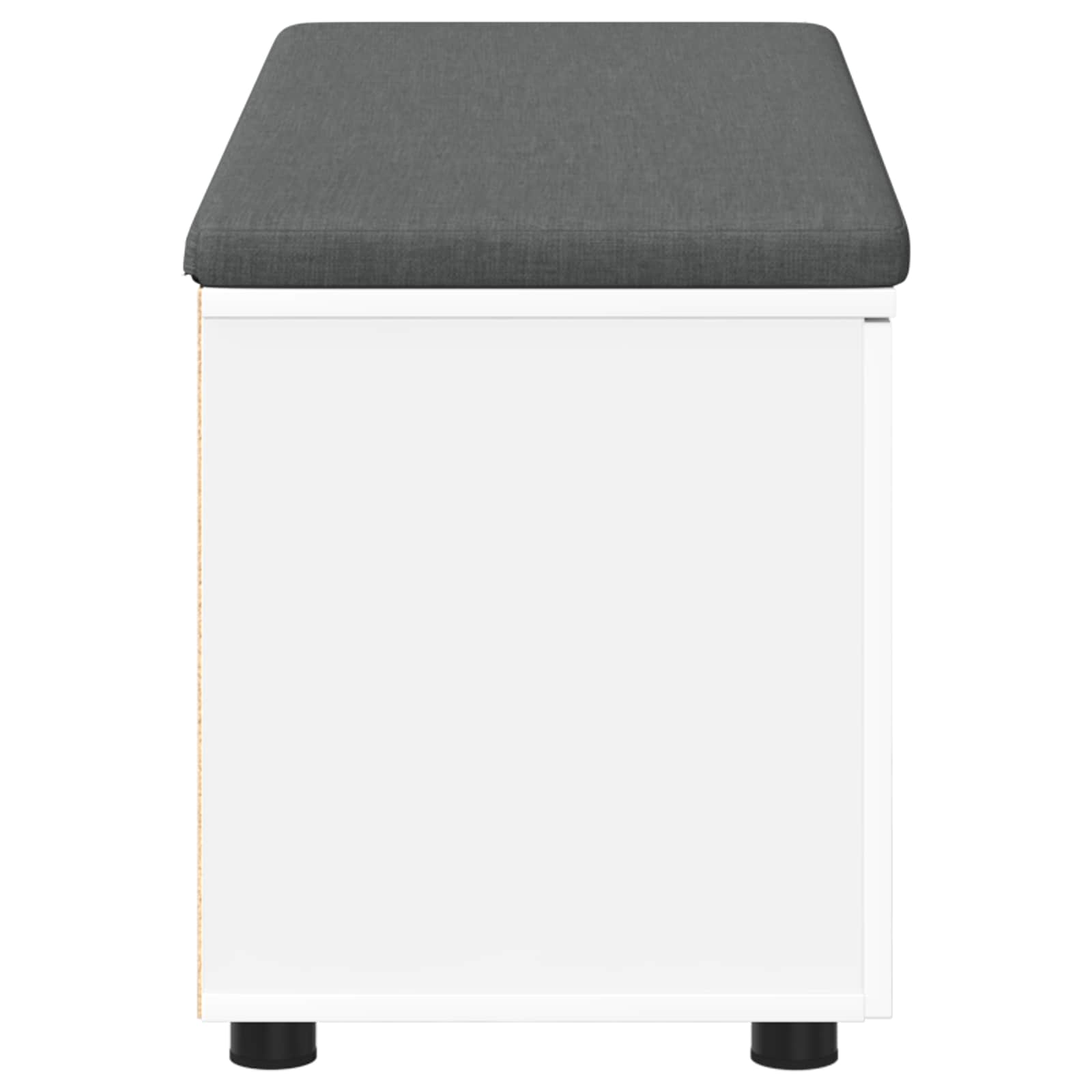 Panca per ingresso con cuscino Bianco 100 x 38 x 46 cm