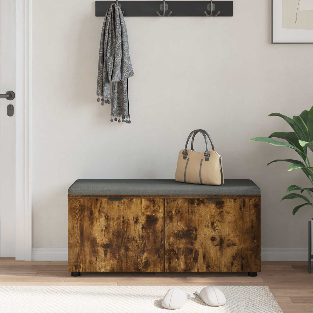Panca per ingresso Quercia Affumicata 100 x 38 x 46 cm