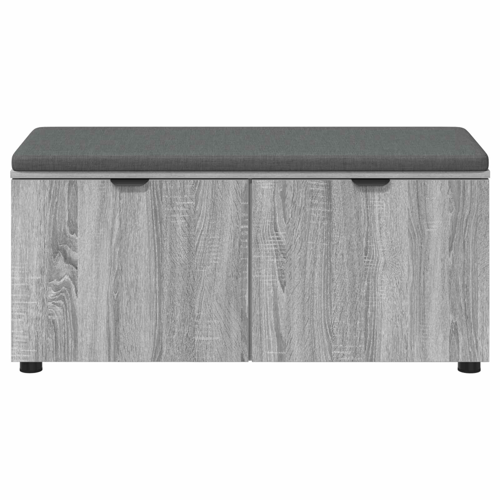 Panca per ingresso con cuscino Sonoma grigia 100 x 38 x 46 cm