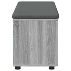 Panca per ingresso con cuscino Sonoma grigia 100 x 38 x 46 cm