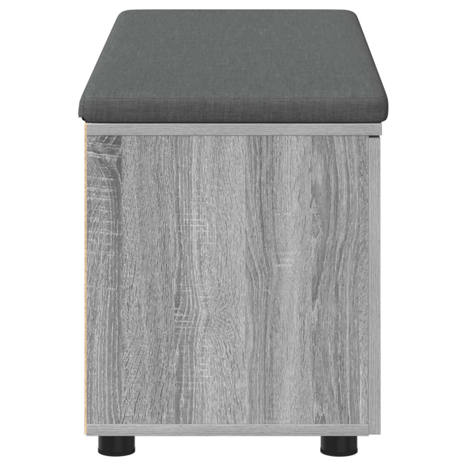 Panca per ingresso con cuscino Sonoma grigia 100 x 38 x 46 cm