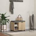 Panca per ingresso con cuscino Rovere Sonoma 60 x 38 x 46 cm