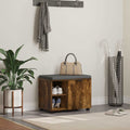 Panca per ingresso con porta Quercia Affumicata 60 x 38 x 46 cm