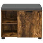 Panca per ingresso con porta Quercia Affumicata 60 x 38 x 46 cm