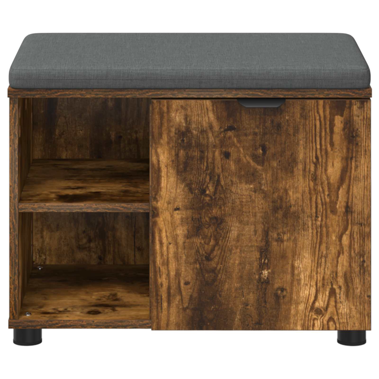 Panca per ingresso con porta Quercia Affumicata 60 x 38 x 46 cm