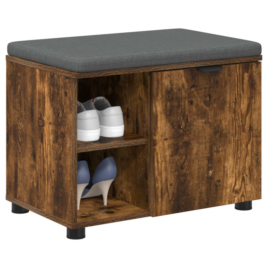 Panca per ingresso con porta Quercia Affumicata 60 x 38 x 46 cm