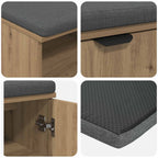 Panca per ingresso con porta Rovere Artigianale 60 x 38 x 46 cm