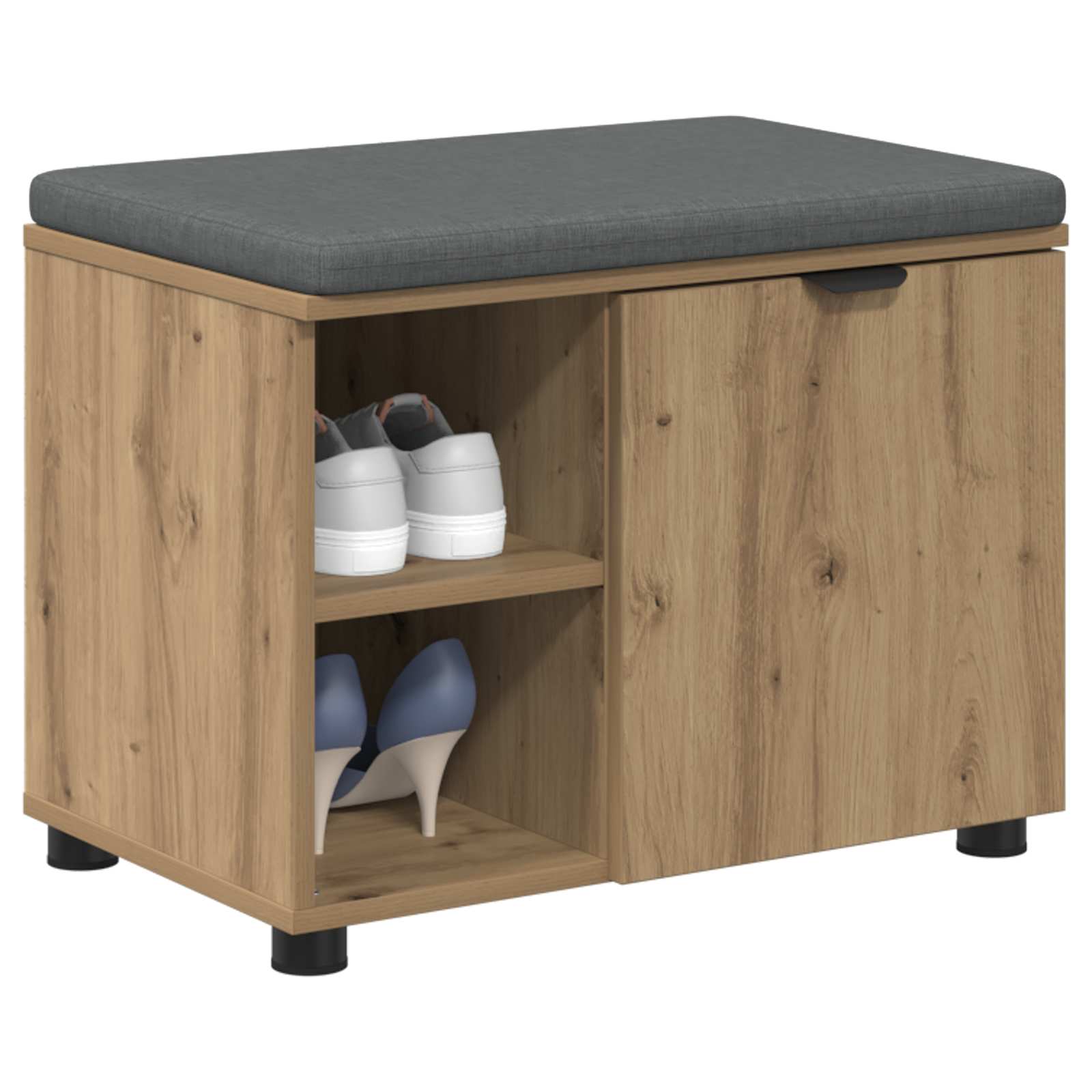 Panca per ingresso con porta Rovere Artigianale 60 x 38 x 46 cm