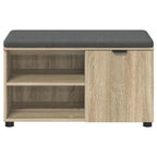 Panca per ingresso con cuscino Rovere Sonoma 80 x 38 x 46 cm