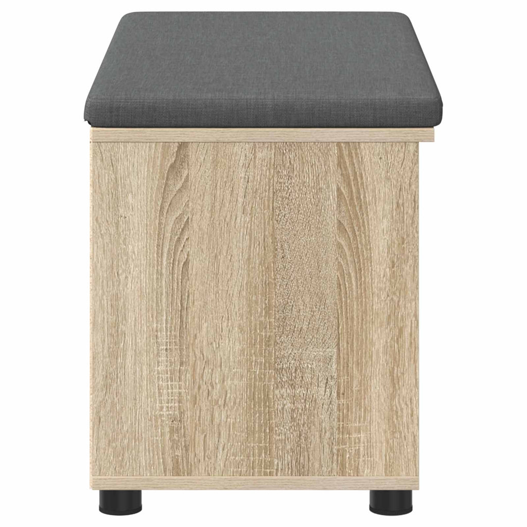 Panca per ingresso con cuscino Rovere Sonoma 80 x 38 x 46 cm