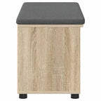 Panca per ingresso con cuscino Rovere Sonoma 80 x 38 x 46 cm