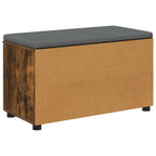 Panca per ingresso con porta Quercia Affumicata 80 x 38 x 46 cm