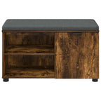 Panca per ingresso con porta Quercia Affumicata 80 x 38 x 46 cm
