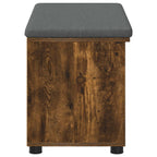 Panca per ingresso con porta Quercia Affumicata 80 x 38 x 46 cm