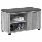 Panca per ingresso con cuscino Sonoma grigia 80 x 38 x 46 cm