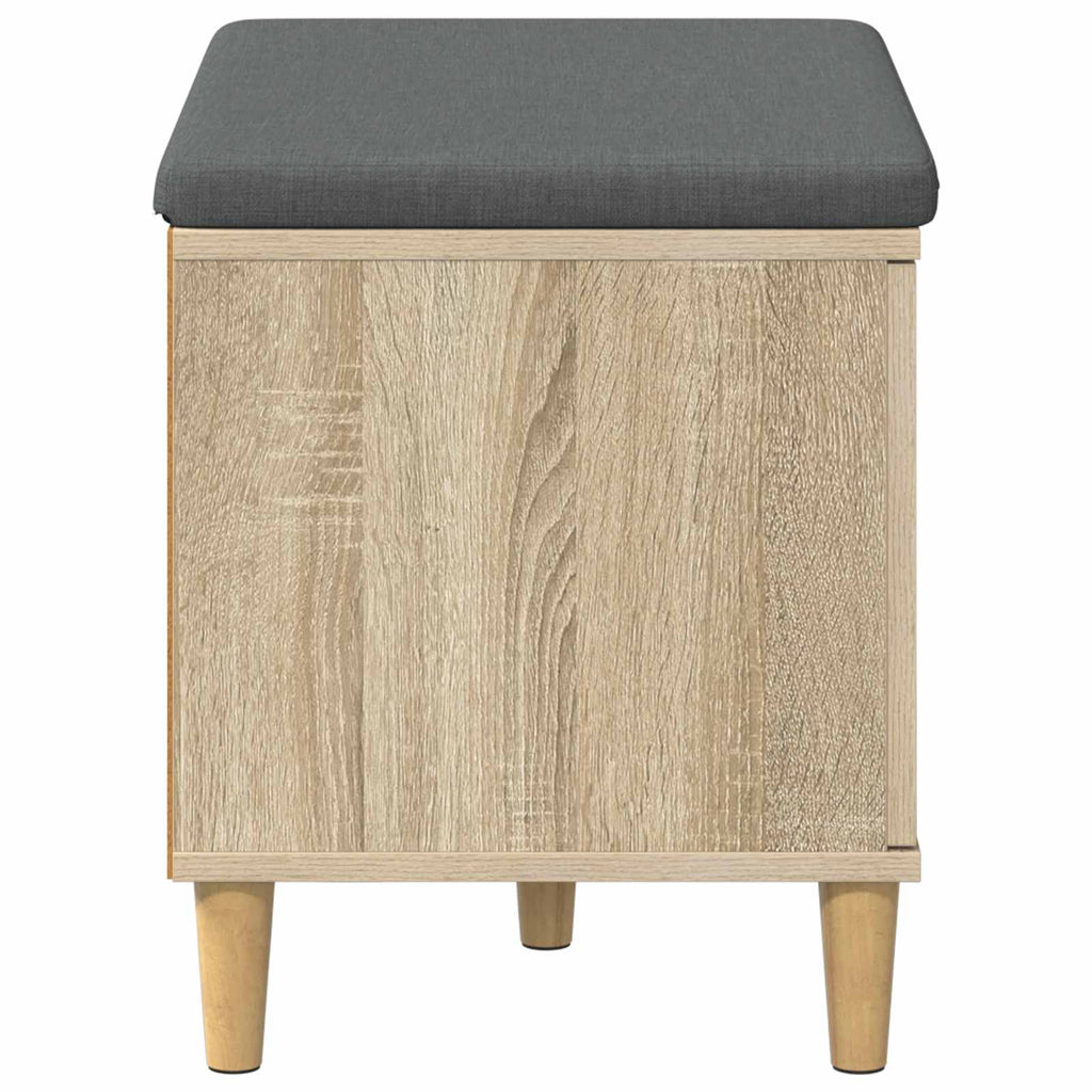 Panca per ingresso con cuscino Rovere Sonoma 60 x 38 x 46 cm