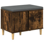Panca per ingresso con porta Quercia Affumicata 60 x 38 x 46 cm