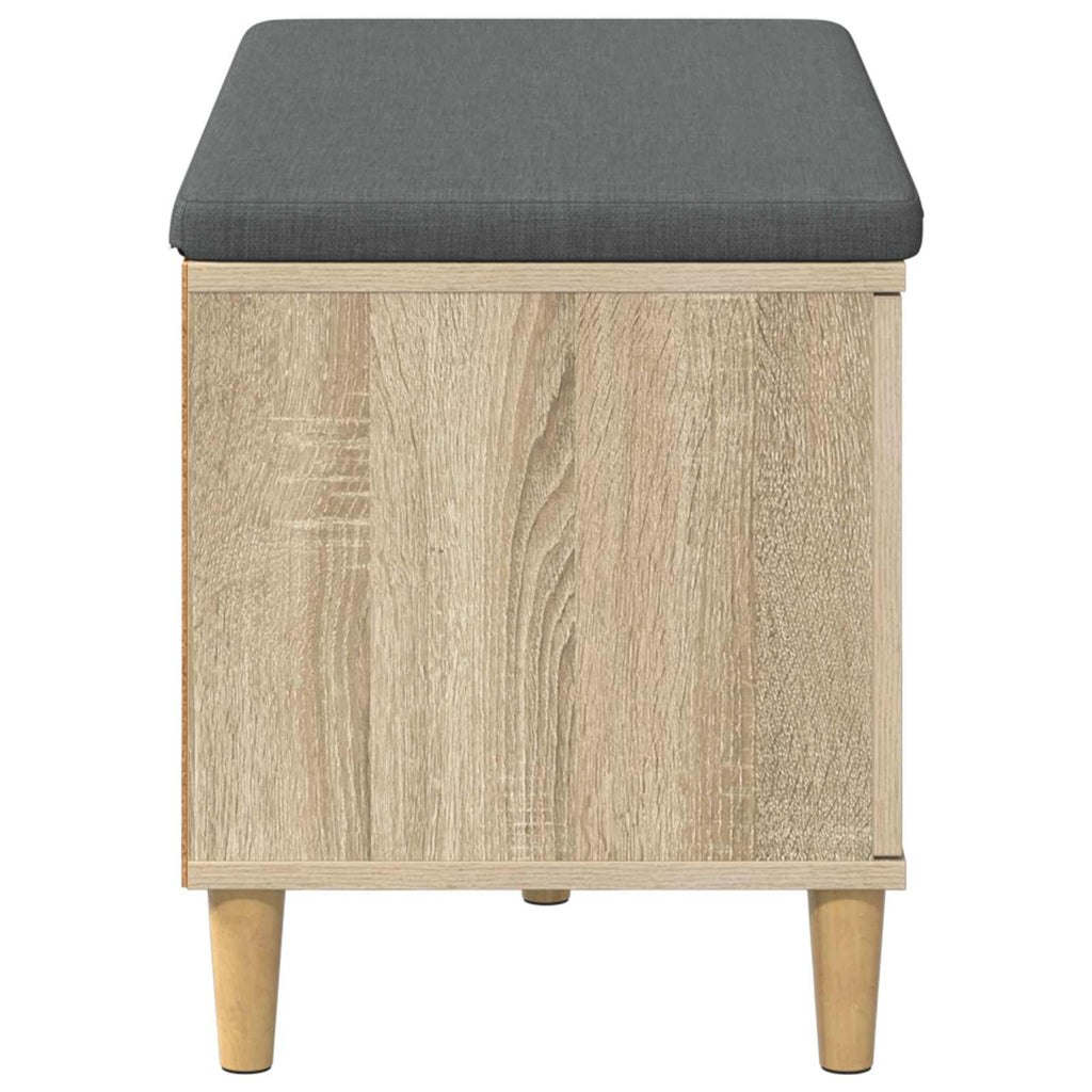 Panca per ingresso con cuscino Rovere Sonoma 80 x 38 x 46 cm