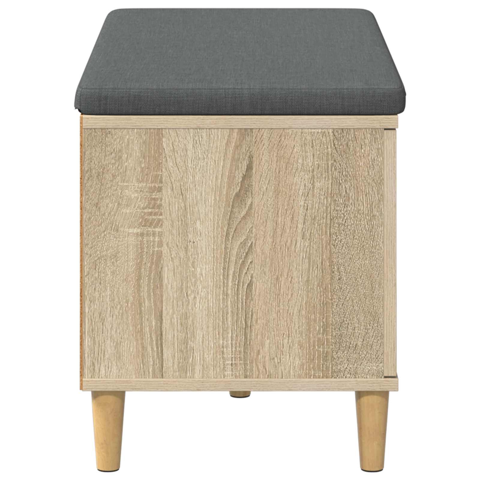 Panca per ingresso con cuscino Rovere Sonoma 80 x 38 x 46 cm